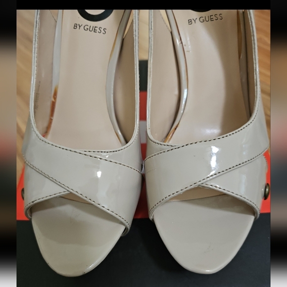 G by Guess Beige and Red Heels - Picture 3 of 12